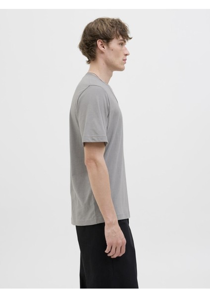 Jcosago Erkek Kısa Kollu Tişört – Bisiklet Yaka, Slub Doku, Logolu Modern Tasarım modelleri