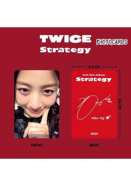 Twıce Jihyo '' Strategy '' Photocards Set fiyatları