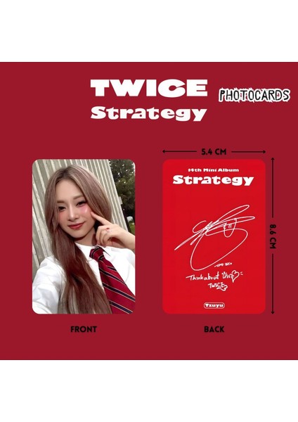 Twıce Tzuyu '' Strategy '' Photocards Set