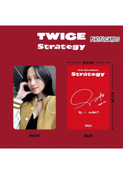 Twıce Mina '' Strategy '' Photocards Set