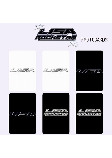 Blackpınk Lisa '' Rock Star '' Photocards Set 2 fiyatları