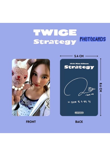 Twıce '' Strategy '' Digipack Photocards Set modelleri