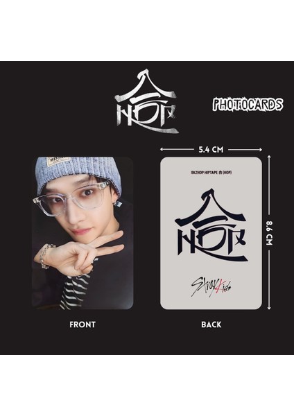 Stray Kıds Bangchan '' Skzhop Hiptape '' Photocards Set fiyatları