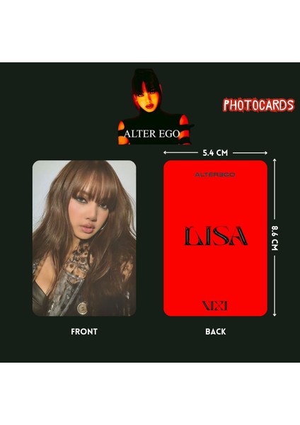 Blackpınk Lisa '' Alter Ego '' Vıxı Photocards Set fiyatları