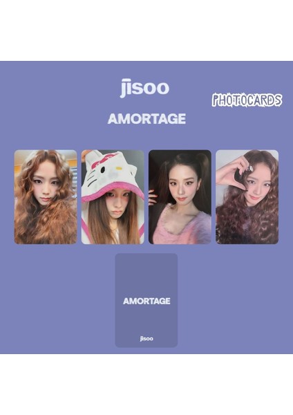 Blackpınk Jisoo '' Amortage '' Photocards Set Pob 1