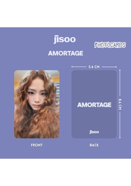 Blackpınk Jisoo '' Amortage '' Photocards Set Pob 1 fiyatları