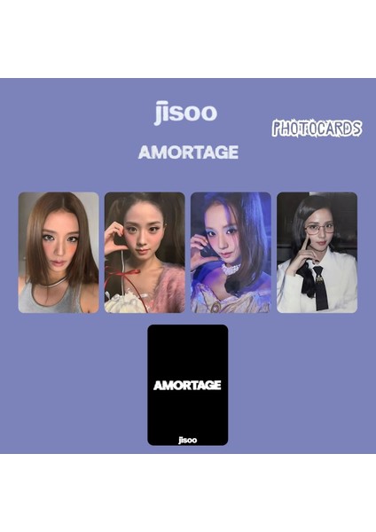 Blackpınk Jisoo '' Amortage '' Photocards Set Pob 2