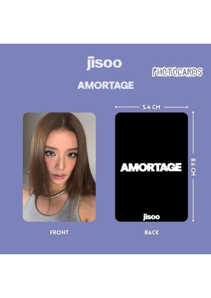Blackpınk Jisoo '' Amortage '' Photocards Set Pob 2 fiyatları