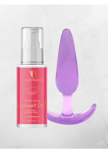 Karpuz Aromalı Jel 100ML + Mor Silikon Plug 11CM Hediyeli