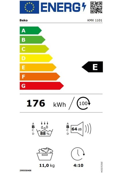 Kmx 1101 11 kg A+ Kurutma Makinesi (10 Yıl Garantili Prosmart™ Inverter Motor)