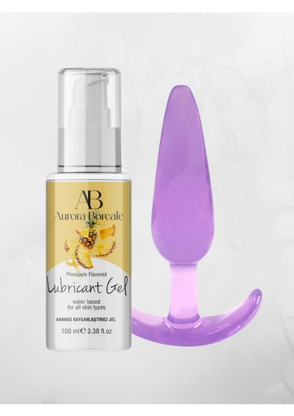 Ananas Aromalı Jel 100ML + Mor Silikon Plug 11CM Hediyeli