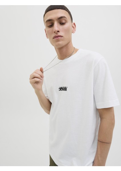 Jcosago Erkek Kısa Kollu Tişört – Bisiklet Yaka, Slub Doku, Logolu Modern Tasarım indirimleri