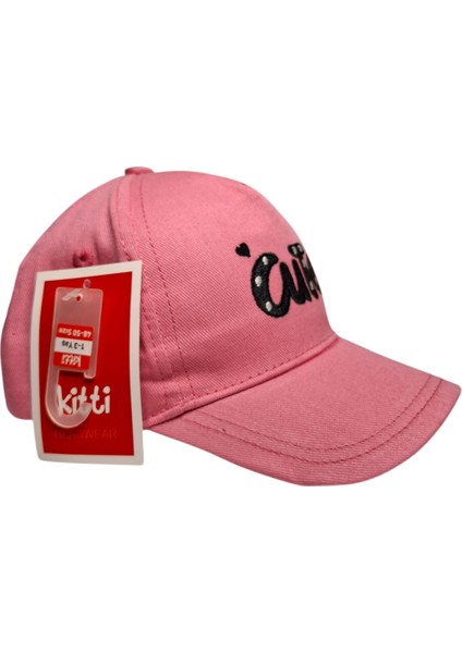 Spteks Kitti 1-3 Yaş Kız Çocuk Bebe Koyu Pembe Renk Baskı Figürlü Yazlık Şapka fiyatları