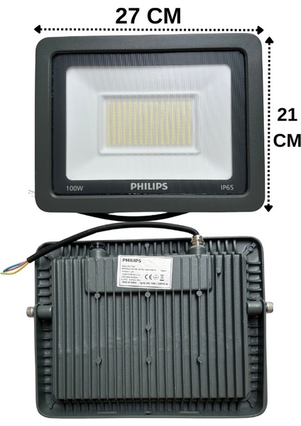 (1 Adet) Phılıps 100W Projektör Beyaz (6500K) BVP150 G2 LED100 Cw Psu Swb Tr