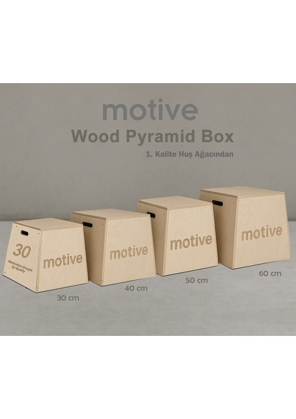 Motıve Jump Box Atlama Kutusu Sehpası 30 Cm