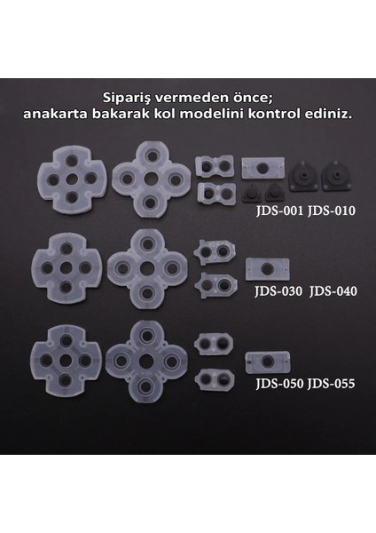 Ps4 030 040 Iç Lastik Takımı Silikon Iletken Seti Playstation 4 Kol Tamir Yedek Parça