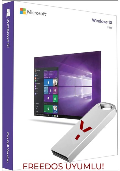 Windows 10 Pro Lisans Kurulum Flash Bellek - Orijinal - Süresiz - Kurulum Desteği
