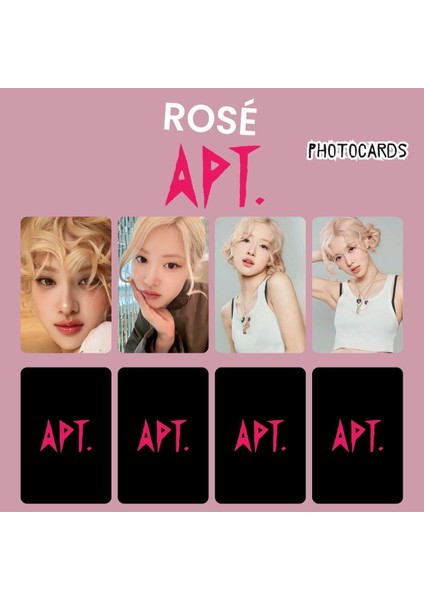 Blackpınk Rose '' Apt '' Photocards Set