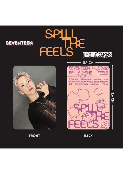 Seventn Hoshi '' Spill The Feels '' Photocards Set fiyatları