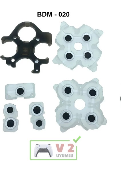 Ps5 İç Lastik Seti V2 Uyumlu BDM-020 Silikon İletken PS5 Yedek Parça Kol Tamiri