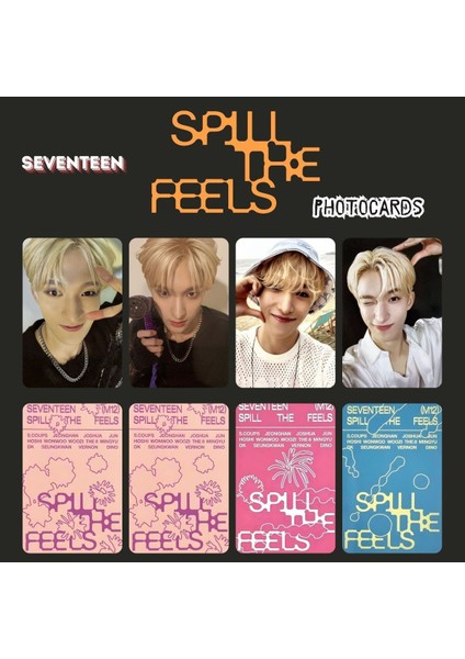 Seven Teen Dk '' Spill The Feels '' Photocards Set
