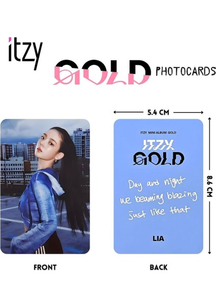 Itzy '' Gold '' Nemo Blue Ver. Photocards Set fiyatları
