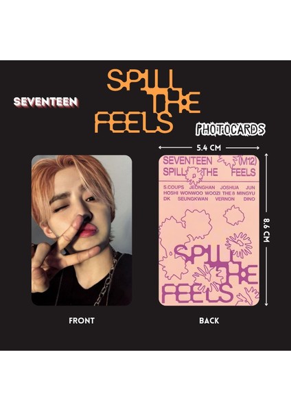 Seven Teen Scoups '' Spill The Feels '' Photocards Set fiyatları