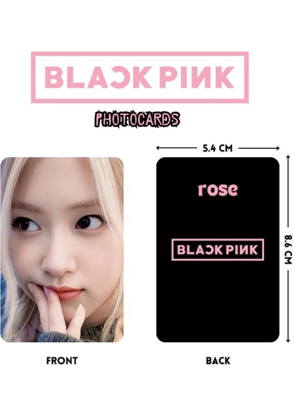 Blackpınk '' Rose '' Photocards Set 1 fiyatları