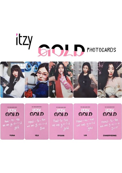 Itzy '' Gold '' Nemo Pink Ver. Photocards Set