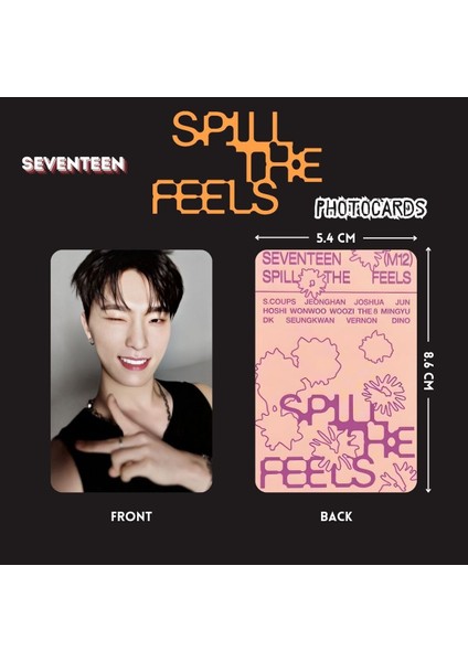 Seven Teen Dino '' Spill The Feels '' Photocards Set fiyatları