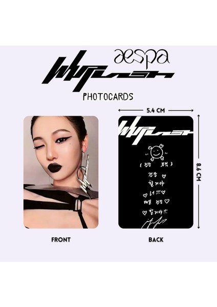 Aespa '' Whiplash '' Beat Ver. Photocards Set fiyatları