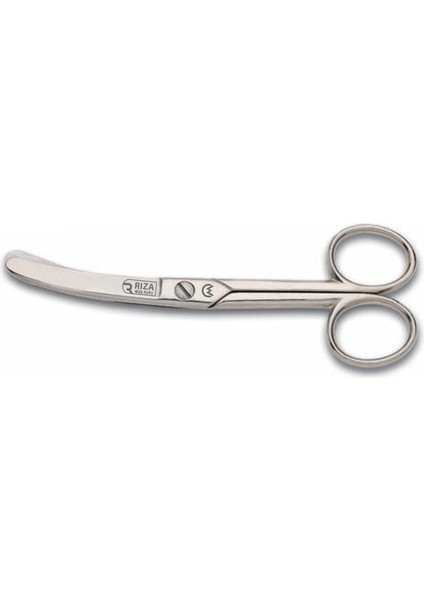 Rıza M-159 Eğri Manifatura Makası No: 5 Inç / 12,70 cm - Nikel Kaplama