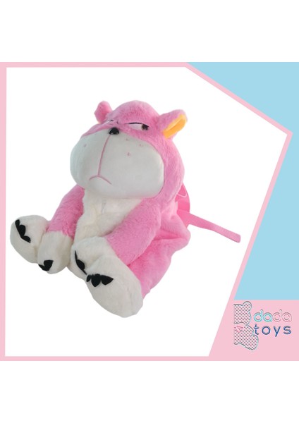 Kizgin Kedi Sabriye Peluş Çanta 40 cm Pembe Ynsmr