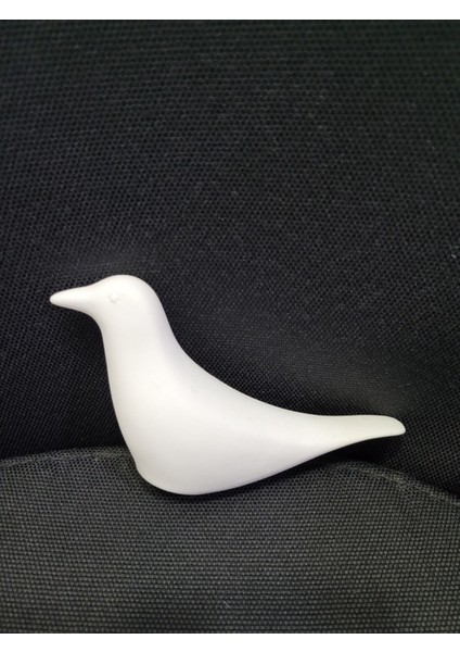 Beyaz Kuş Seramik 13CM Karabaş Martı Gull Biblo Napoleon Hayvan Ufak Obje Dekor Hediyelik 1 Adet