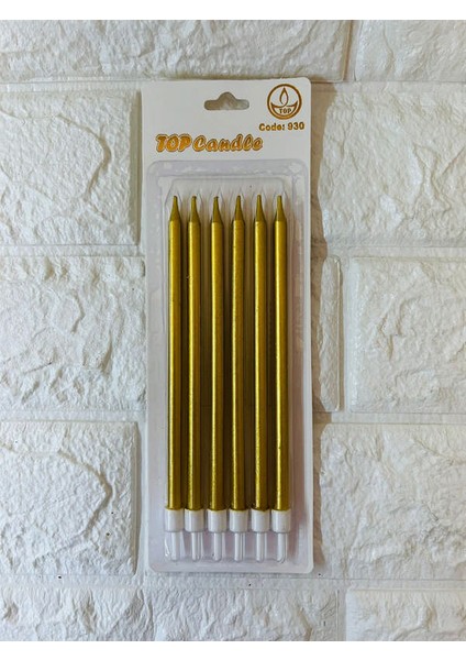 - 6 Adet Pasta Mumu GOLD17 cm Ynsmr