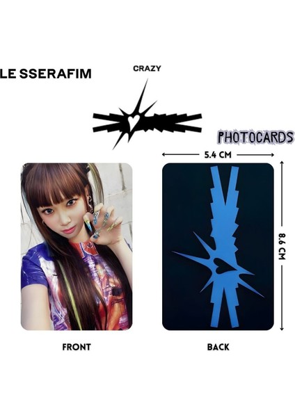 Le Sserafım Chaewon '' Crazy '' Photocards Set fiyatları