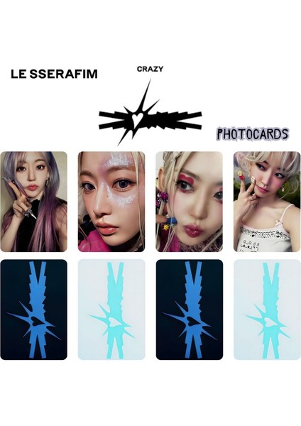 Le Sserafım Sakura '' Crazy '' Photocards Set