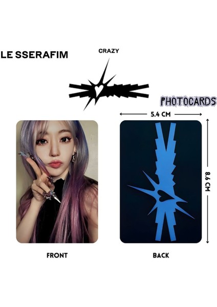 Le Sserafım Sakura '' Crazy '' Photocards Set