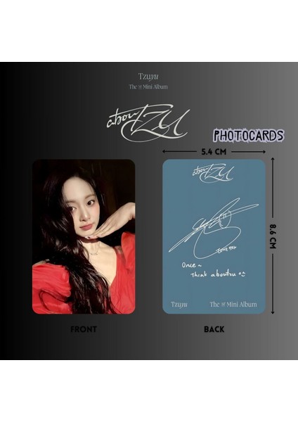 Twıce Tzuyu '' Aboutzu '' Photocards Set 2 fiyatları