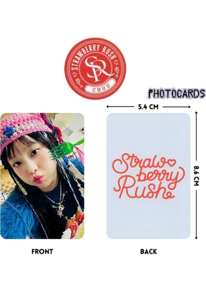Chuu '' Strawberry Rush '' Photocards Set 2