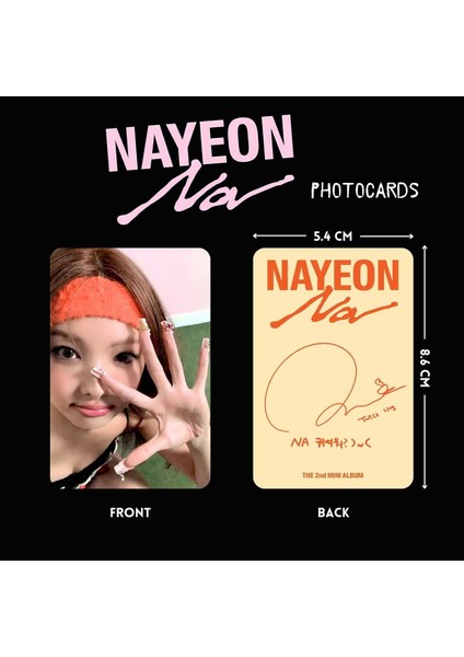 Twıce Nayeon '' Na '' Digipack Ver. Photocards Set fiyatları