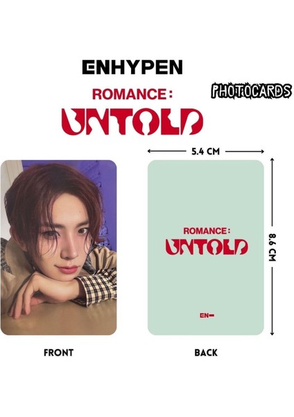 Enhypen Heeseung '' Romance : Untold '' Photocards Set fiyatları
