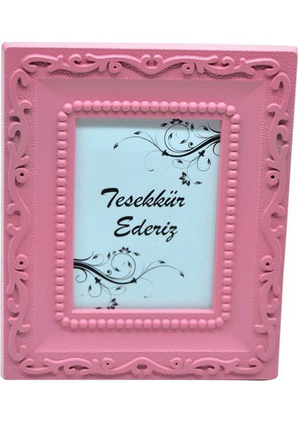 - 25 Adet Dikdörtgen Mini Fotoğraf Çerçevesi Pembe Ynsmr