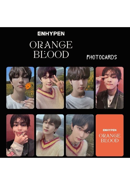 Enhypen Jungwoon '' Orange Blood '' Photocards Set
