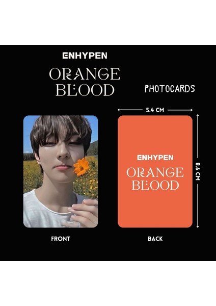 Enhypen Jungwoon '' Orange Blood '' Photocards Set fiyatları