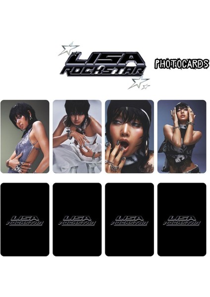 Blackpınk Lısa '' Rockstar '' Photocards Set