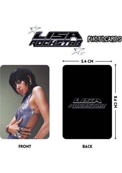 Blackpınk Lısa '' Rockstar '' Photocards Set fiyatları