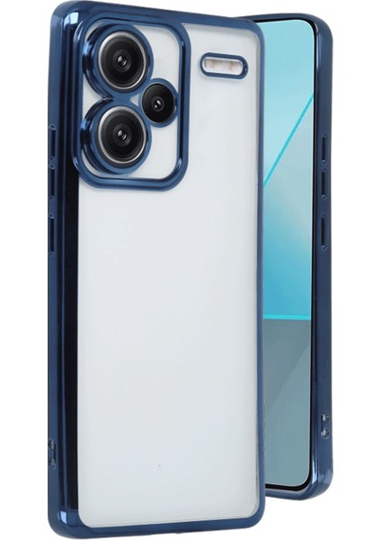 Xiaomi Redmi Note 13 Pro Plus Kılıf Razer Lensli Silikon - Lacivert Mrayd