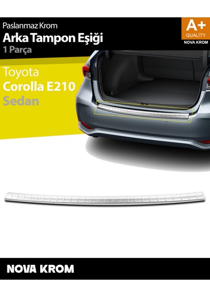 Toyota Corolla Krom Arka Tampon Eşiği 2019 Üzeri