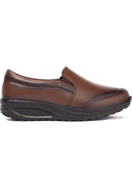 Hakiki Deri Kadın Günlük Yürüyüş Ayakkabısı - 754 Kahve 2122 fiyatları